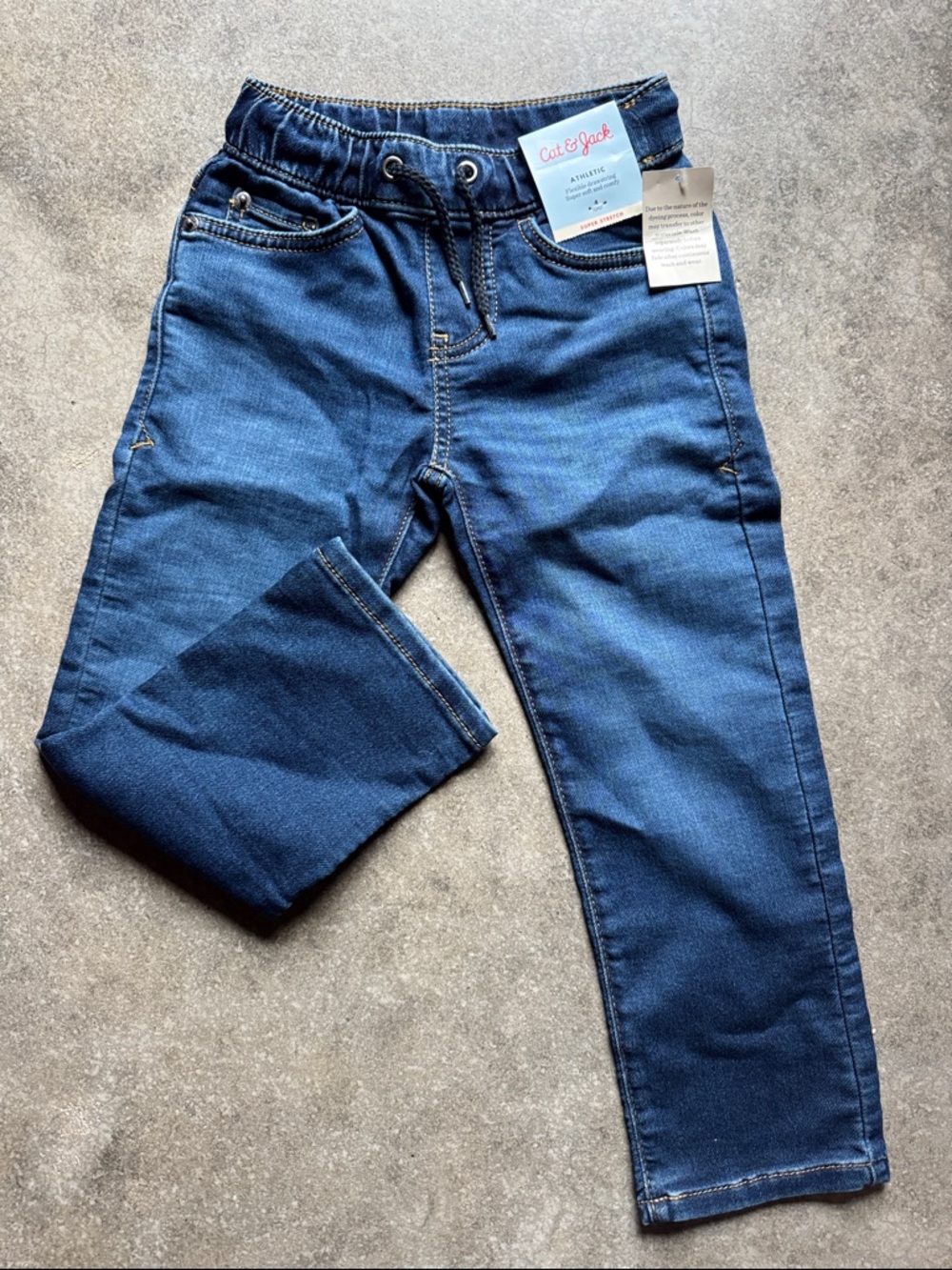 Cat & Jack Kids Dark Blue Stretch Denim Jeans